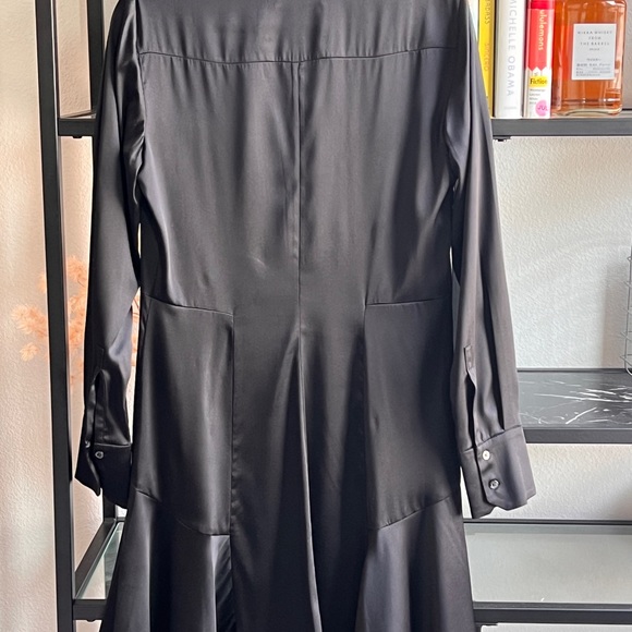 A.L.C. Black Notch Collar Shirtdress - Picture 6 of 6